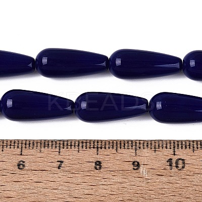 Opaque Glass Beads Strands GLAA-Q113-03A-C05-1