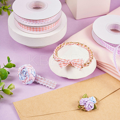 10 Yards Flat Polycotton(Polyester Cotton) Ribbon OCOR-TAC0030-01D-1