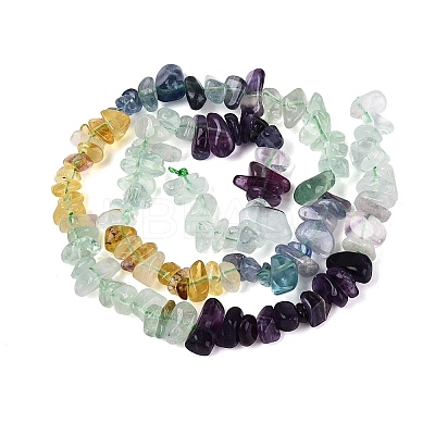 Natural Fluorite & Amethyst & Citrine(Heated) Beads Strands G-N371-02A-01-1