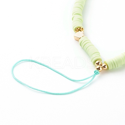 Polymer Clay Heishi Beaded Mobile Straps HJEW-JM00464-02-1