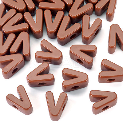 Opaque Acrylic European Beads OACR-TAC0019-006V-1
