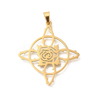 304 Stainless Steel Pendants STAS-S144-05G-A-1