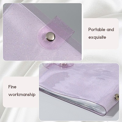 2Pcs PVC Mini Photocard Holder Book AJEW-SP0002-20B-04-1