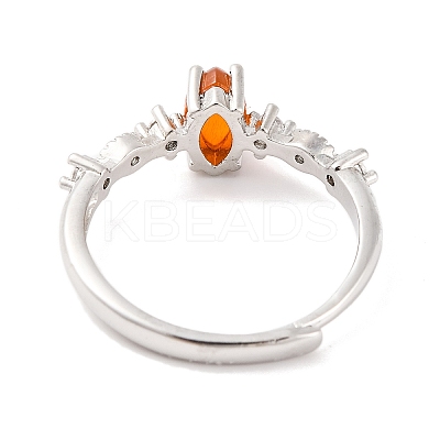 Horse Eye Natural Carnelian Adjustable Rings RJEW-Q817-02P-05-1