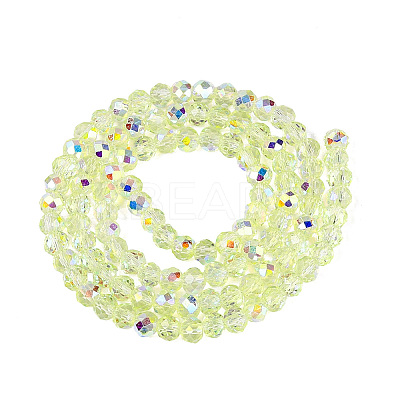 Transparent Glass Beads Strands LS-EGLA-N016-6mm-07-1