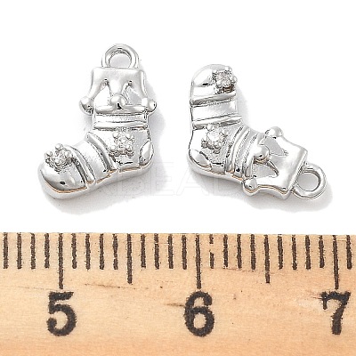 Micro Pave Clear Cubic Zirconia Pendants KK-M102-02P-1