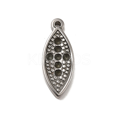 Non-Tarnish 304 Stainless Steel Pendant Rhinestone Settings STAS-I694-08P-1
