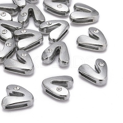 Letter Slider Beads for Watch Band Bracelet Making LS-ALRI-O012-V-NR-1