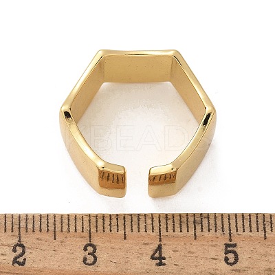 Brass Cuff Rings RJEW-C120-13G-1