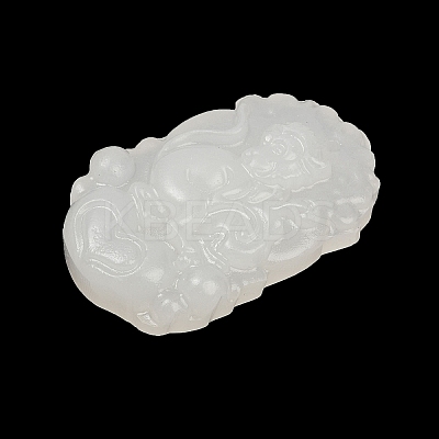 Natural White Jade Carved Pendants LS-G-S384-01I-1