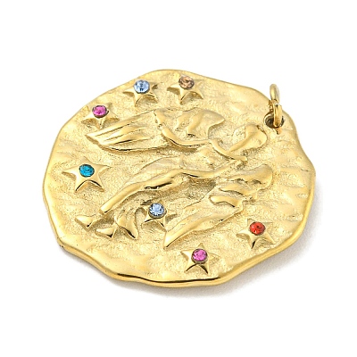 Real 18K Gold Plated PVD Vacuum Plating 304 Stainless Steel Pendants STAS-L278-003G-06-1