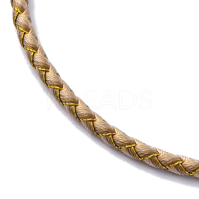 Polyester Cord Braided Bracelet Makings MAK-Z003-01P-27-1