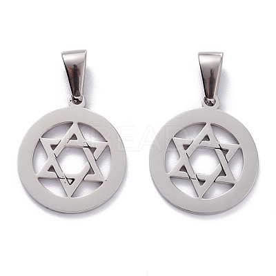 Non-Tarnish 304 Stainless Steel Pendants STAS-J036-145P-1