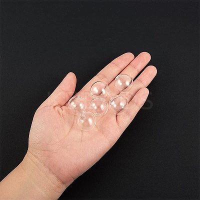 Round Handmade Blown Glass Globe Ball Bottles BLOW-PH0001-08-1