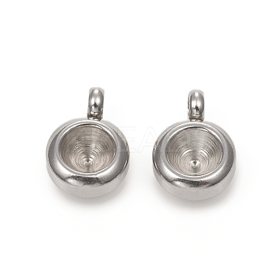Tarnish Resistant 201 Stainless Steel Pendant Rhinestone Settings LS-X-STAS-G224-27P-1