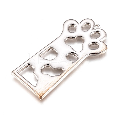 Alloy Open Back Bezel Pendants PALLOY-M184-01P-RS-1