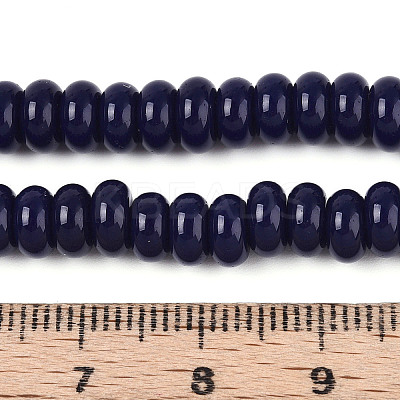 Opaque Spray Painted Glass Beads GLAA-ZX008-6mm-18P-1