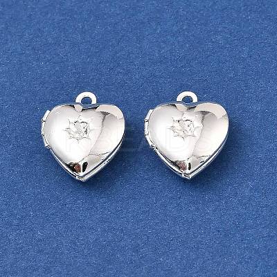 Heart Brass Pendant Rhinestone Settings KK-A276-12S-1