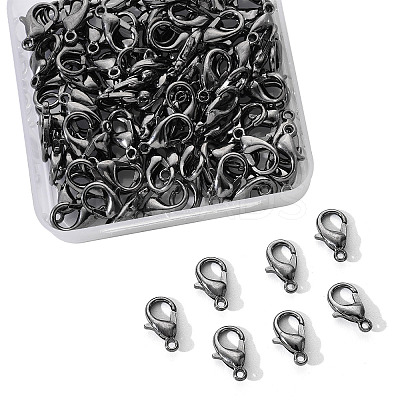 Zinc Alloy Lobster Claw Clasps PALLOY-YW0001-12B-1