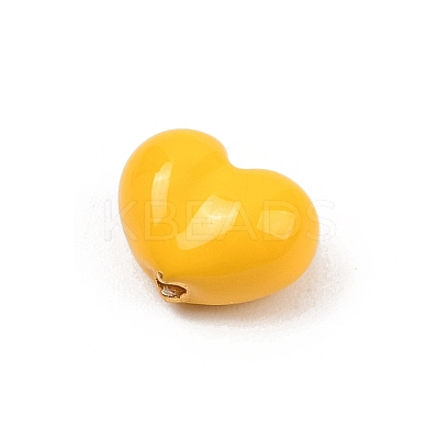 Brass Enamel Beads KK-G541-01I-1