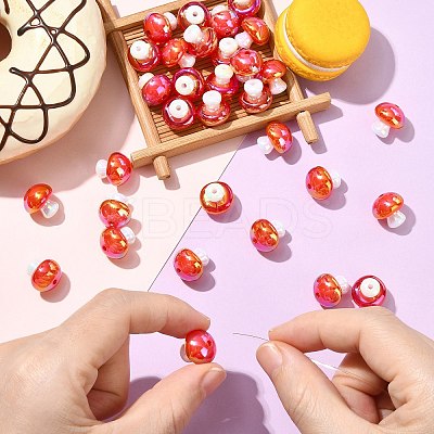 50Pcs Opaque Acrylic Beads OACR-CJ0002-59-1