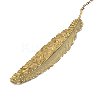 Luminous Brass Feather Bookmark WG51979-03-1