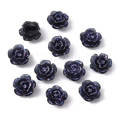 Camellia Resin Cabochons MRMJ-WH0064-51A-02-1