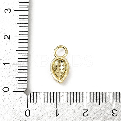 Brass Micro Pave Cubic Zirconia Pendants KK-M322-48G-01-1