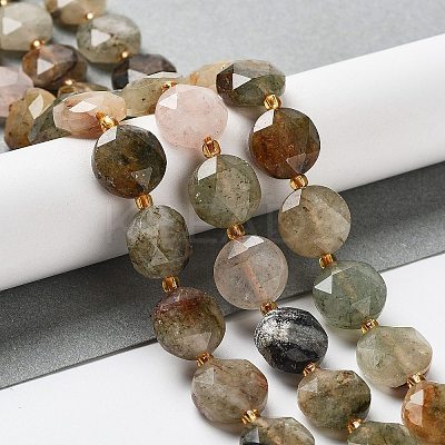 Natural Mixed Rutilated Quartz Beads Strands G-NH0004-008-1
