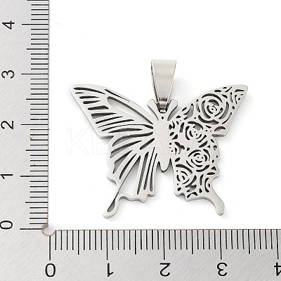 Non-Tarnish 201 Stainless Steel Pendants STAS-A090-03P-1