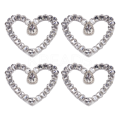 4Pcs Glass Hotfix Rhinestone DIY-FG0007-56B-1