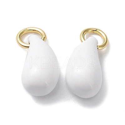Brass Enamel Charms KK-R148-07G-04-1