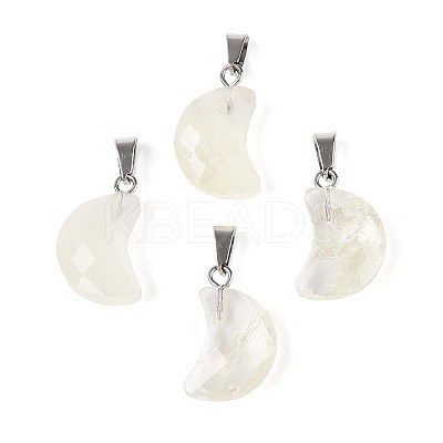 Natural Yellow Quartz Pendants G-N349-02J-P-1