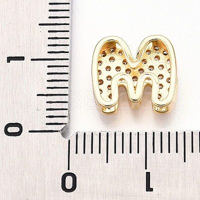 Brass Micro Pave Cubic Zirconia Charms KK-N254-217G-M-1