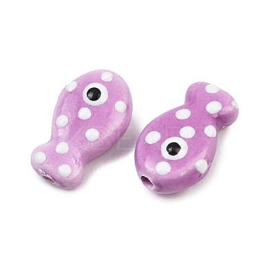 Handmade Porcelain Beads X-PORC-B009-03F-1