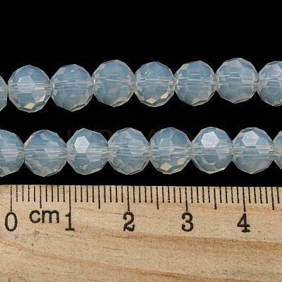 Imitation Jade Glass Beads Stands EGLA-A035-J8mm-D06-1