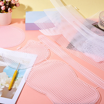4 Styles Plastic Mesh Sheets FIND-TA0006-66-1