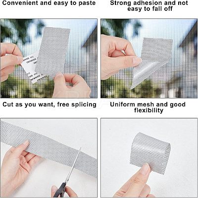 3 Roll 3 Color Polyurethane(PU) Window Screen Repair Stickers TOOL-FH0001-27-1