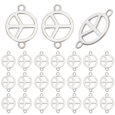 50Pcs Tibetan Style Alloy Connector Charms TIBE-SC0009-41-1