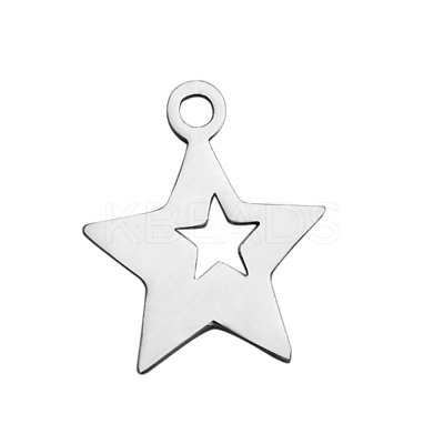 Tarnish Resistant 304 Stainless Steel Charms STAS-Q201-T150-1