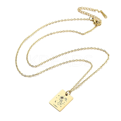 Birthday Flower 304 Stainless Steel Pendant Nacklaces For Women STAS-S124-03G-06-1
