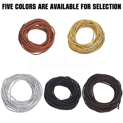10M Round Imitation Leather Braided Cord WL-GF0001-32C-04-1
