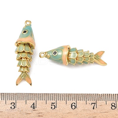 Brass Micro Pave Cubic Zirconia Pendants with Enamel KK-H526-03G-05-1