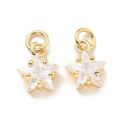 Eco-friendly Brass Micro Pave Cubic Zirconia Pendants LS-KK-D080-44G-01-1