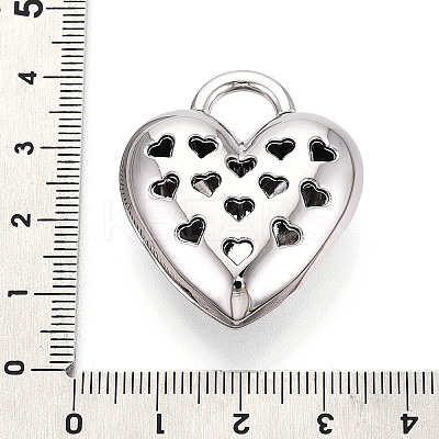 Rack Plating Hollowed Alloy Pendants PALLOY-T095-16P-1