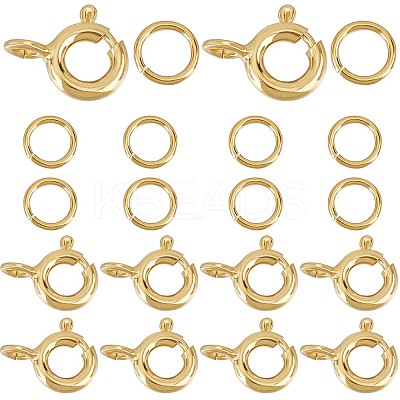 10Pcs 925 Sterling Silver Spring Ring Clasps STER-CN0001-22G-1