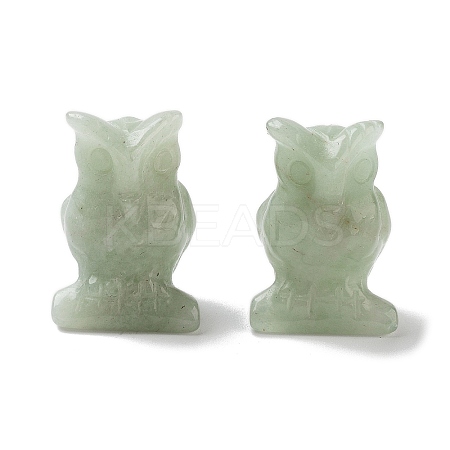Natural Green Aventurine Carved Figurines DJEW-L023-G14-1