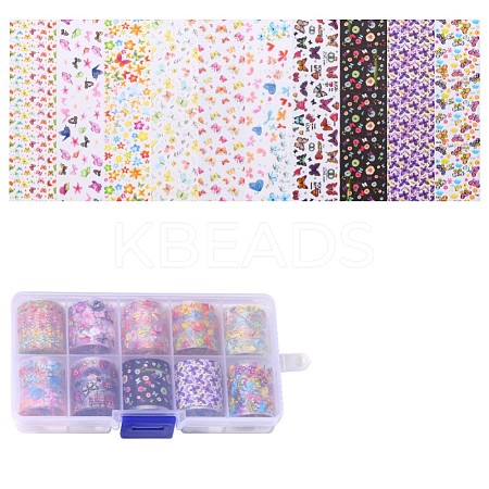 10 Rolls Nail Art Transfer Stickers MRMJ-R090-63-1