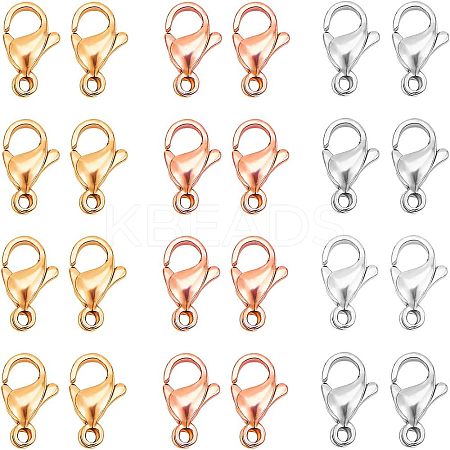 PVD Vacuum Plating 304 Stainless Steel Lobster Claw Clasps STAS-UN0006-26-1