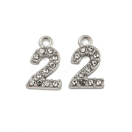304 Stainless Steel Pendants STAS-L080-002P-02-1
